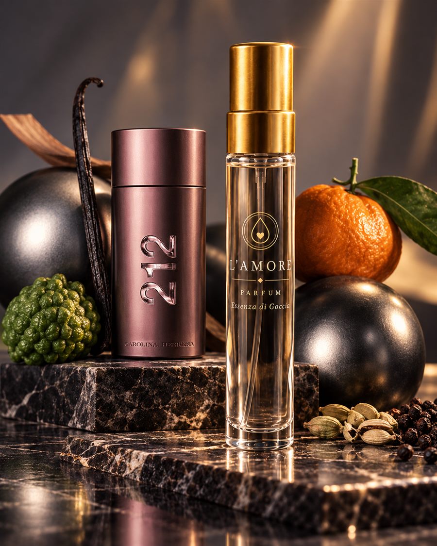 L'AMORE World No. 83, Carolina Herrera 212 Sexy Men esintisi