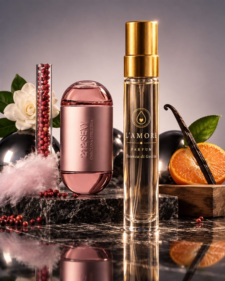L'AMORE World No. 62, Carolina Herrera 212 Sexy esintisi