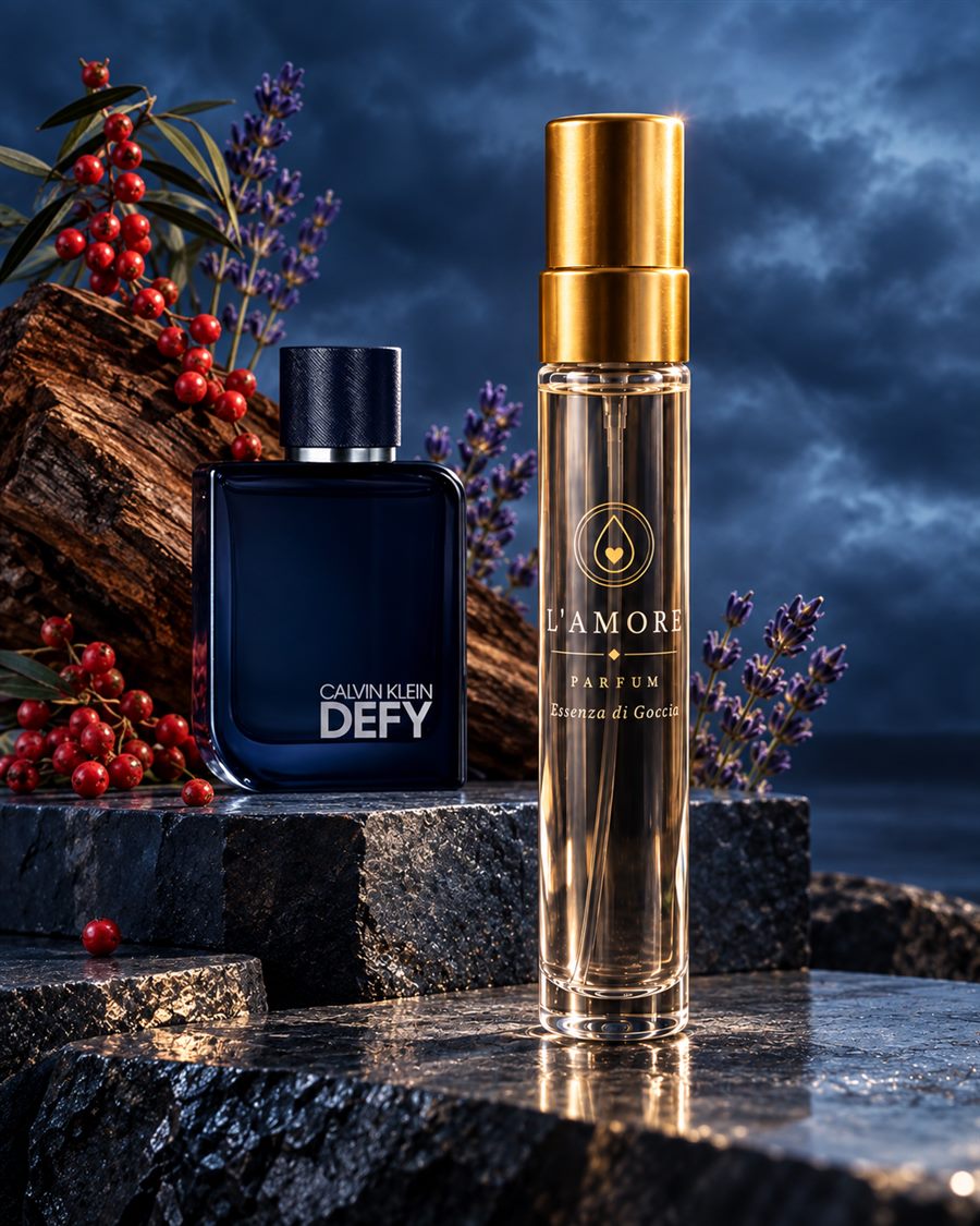 L'AMORE World No. 12, Calvin Klein Defy Parfum esintisi