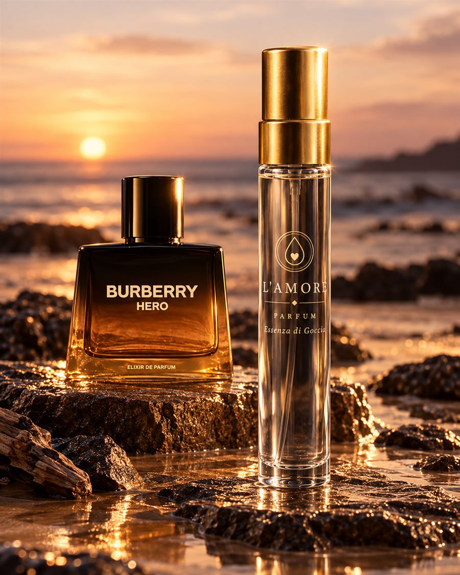 L'AMORE World No. 11, Burberry Hero Elixir de Parfum esintisi
