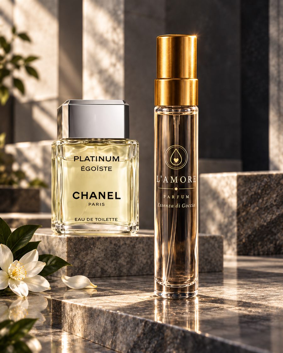 L'AMORE World No. 84, Chanel Égoïste Platinum esintisi